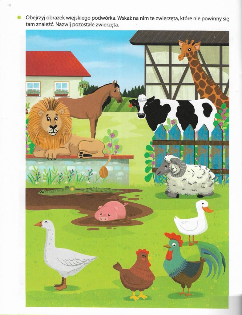 Wiejskie podwórko ilustracja
